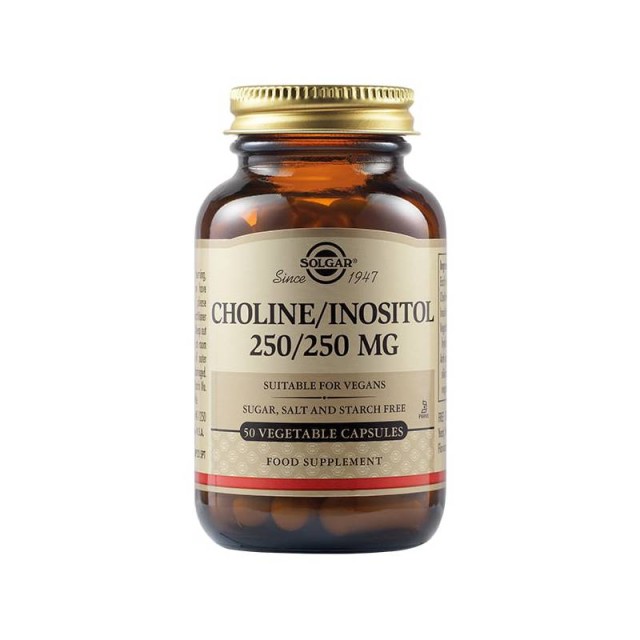 Solgar Choline/Inositol 250/250mg, 50vcaps