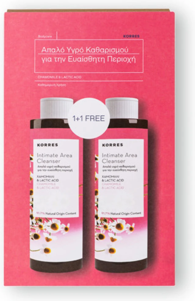 KORRES INTIMATE AREA CLEANSER 1+1 ΔΩΡΟ 2x250ML