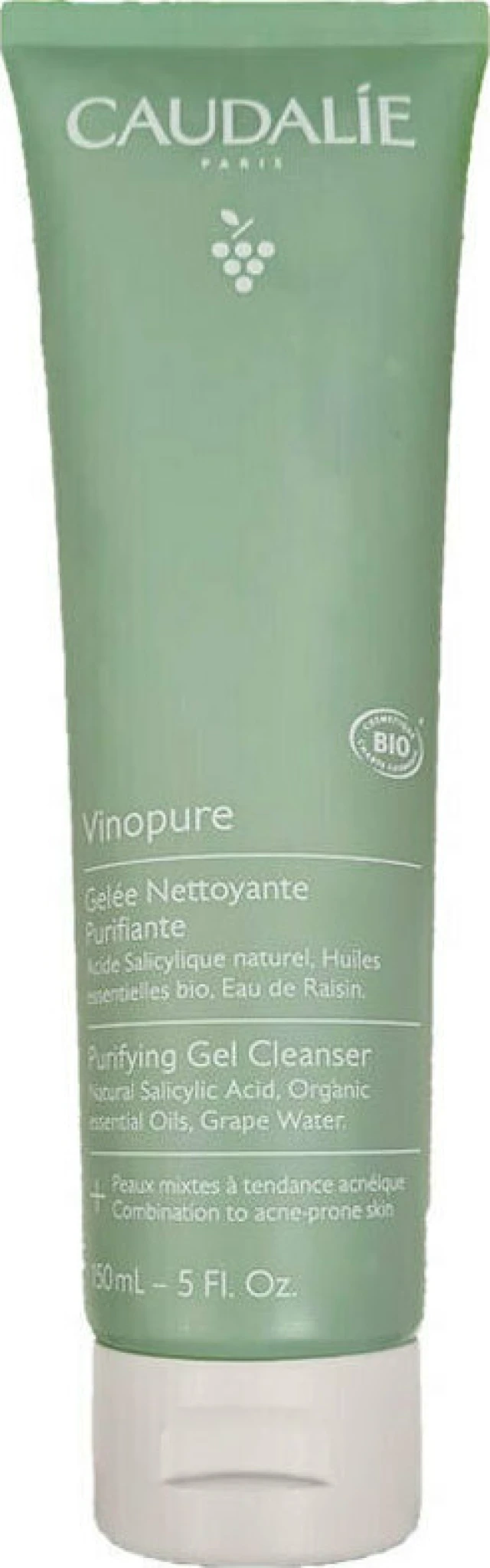 Caudalie Vinopure Purifying Gel Cleanser Καθαριστικό Προσώπου για τις Λιπαρές - Μικτές Επιδερμίδες, 150ml