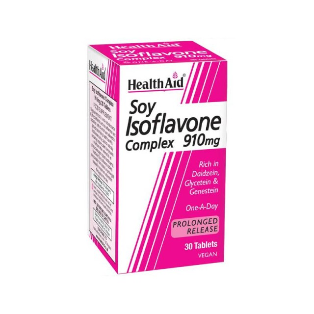 Health Aid Soy Isoflavones Complex 910mg, 30tabs