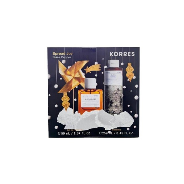 Korres Promo Spread Joy Black Pepper Eau De Toilette 50ml & Shower Gel 250ml