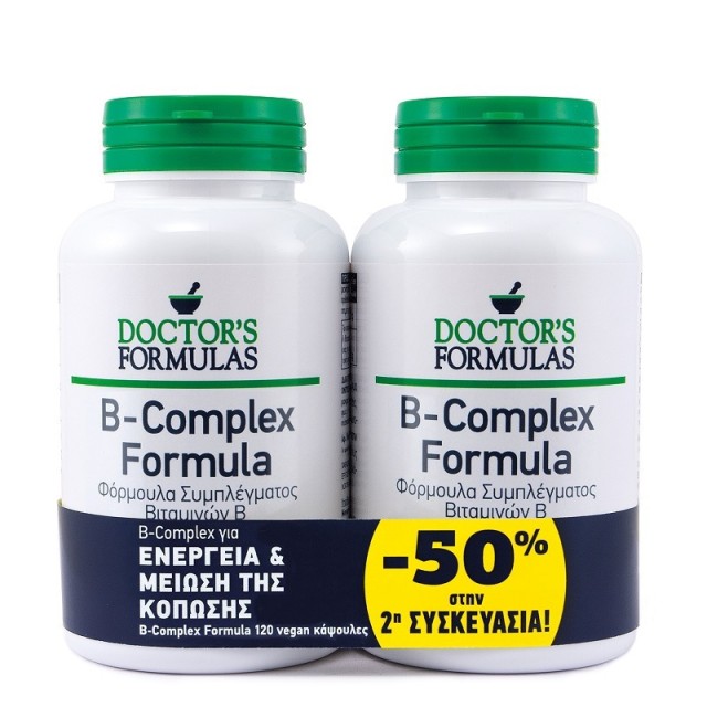 Doctors Formula Promo Pack B-Complex Formula 2x120 κάψουλες (-50% στο 2ο προϊόν)