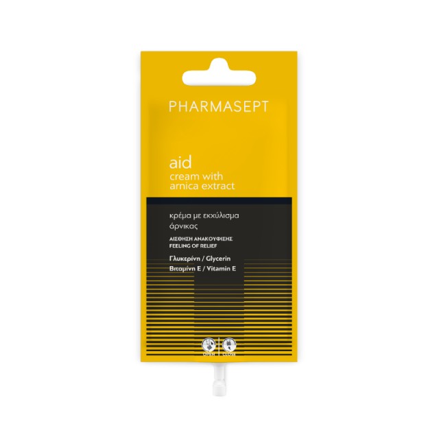 Pharmasept Aid Cream with Arnica Extract Κρέμα Με Φυσικό Εκχύλισμα Άρνικας Κατάλληλο Για Μώλωπες 15ml
