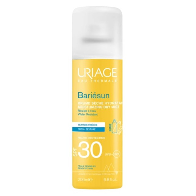 Uriage Bariesun Dry Mist SPF30, Αντηλιακό Σπρέι Προσώπου/Σώματος 200ml