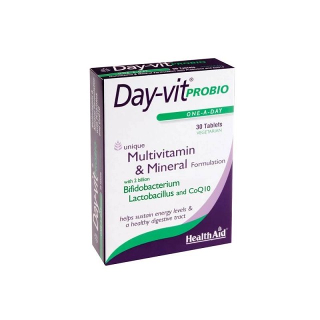 Health Aid Day-Vit Probio Probiotics & CoQ10 Προβιοτικά 30 ταμπλέτες