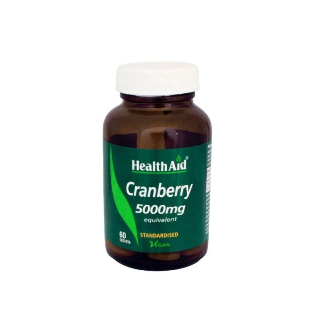 Health Aid Cranberry 5000mg Συμπλήρωμα Διατροφής με Κράνμπερρυ για Υγιές Ουροποιητικό 60 ταμπλέτες