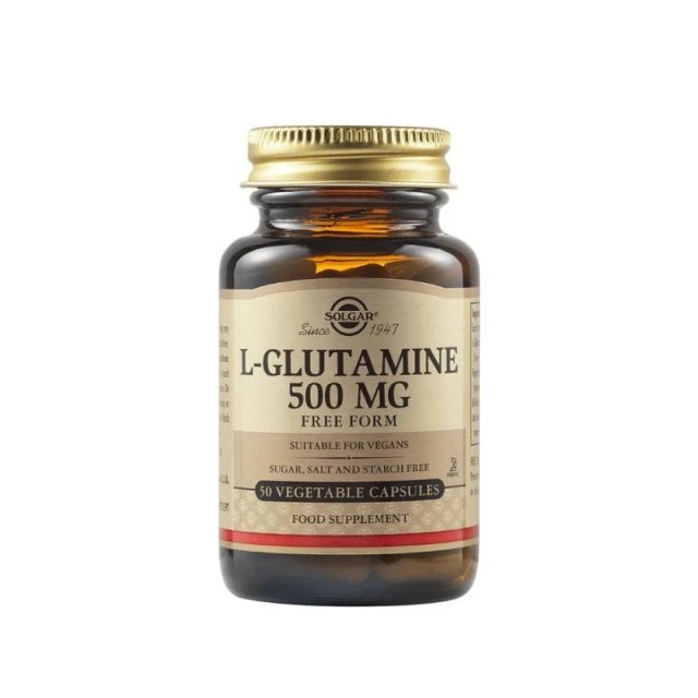 Solgar L-Glutamine 500mg 50 φυτικές κάψουλες