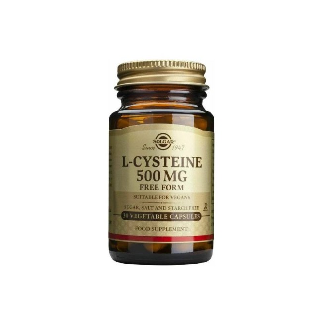Solgar L-Cysteine 500mg 30 φυτικές κάψουλες