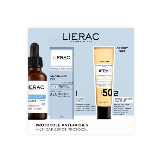 Lierac Promo Pack Anti-Dark Spots Protocol The Serum Ορός κατά των Κηλίδων 30ml & Δώρο The Velvety Sun Fluid Λεπτόρρευστο Αντηλιακό Προσώπου SPF50+ 25ml