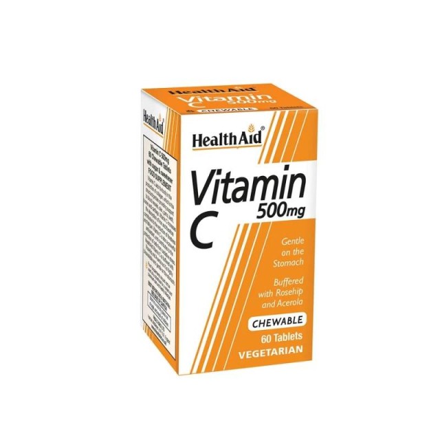 Health Aid Vitamin C 500mg Chewable 60 μασώμενες ταμπλέτες