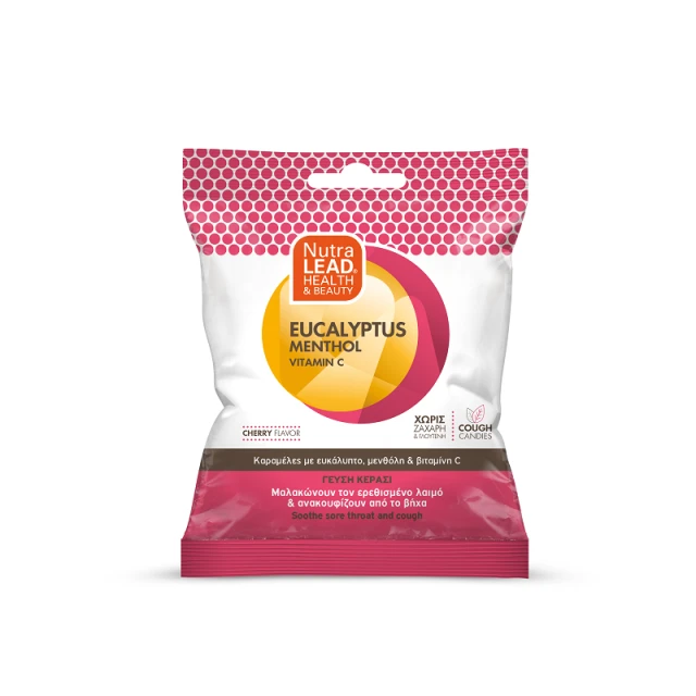 Pharmalead Cough Candies Καραμέλες για Παιδιά για Ξηρό Βήχα χωρίς Γλουτένη Κεράσι 40gr