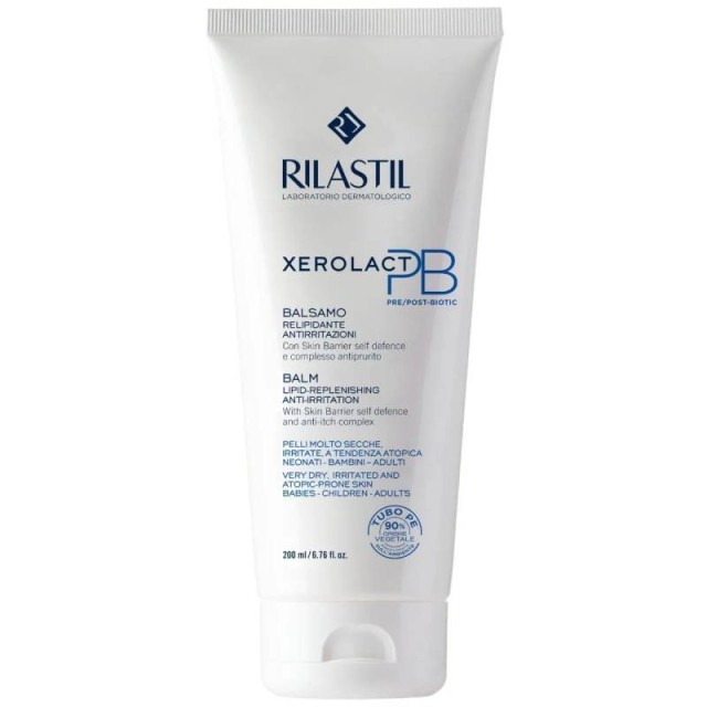 Rilastil Xerolact PB Balm Lipid Replenishing Anti-Irritation Βάλσαμο Προσώπου & Σώματος Αναπλήρωσης Λιπιδίων, 200ml