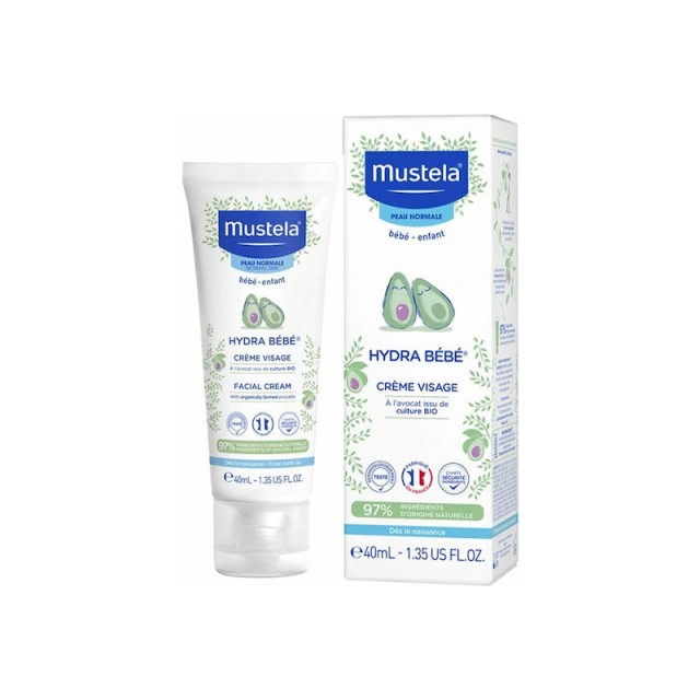 Mustela Hydra Bebe Facial Cream Ενυδατική Κρέμα Προσώπου 40ml