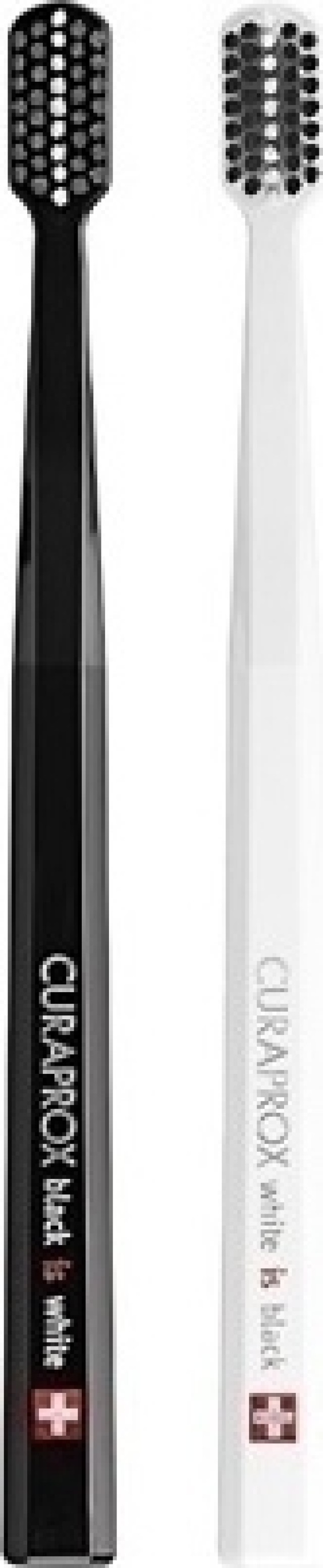 Curaprox Black is White & White is Black Οδοντόβουρτσα για Λευκά Δόντια 2 Τεμάχια
