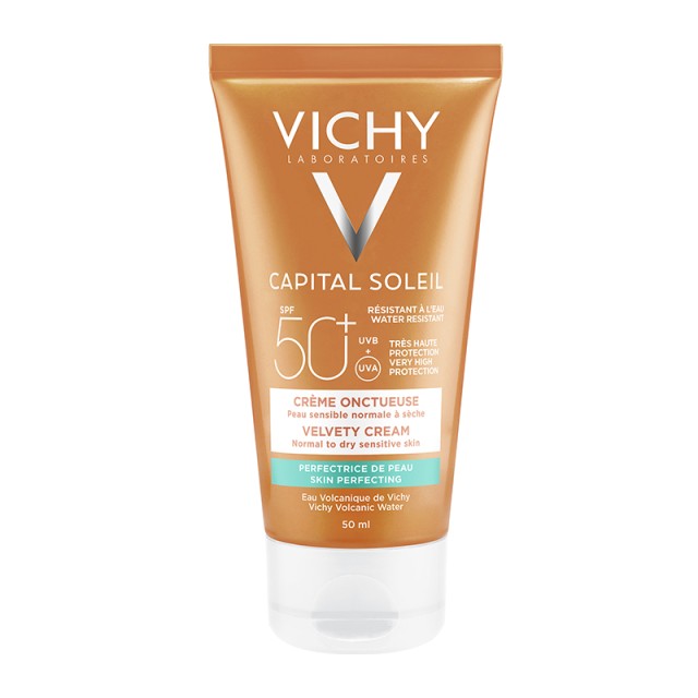 Vichy Capital Soleil Velvety Cream SPF50+ Αδιάβροχη Αντηλιακή Κρέμα Προσώπου 50ml