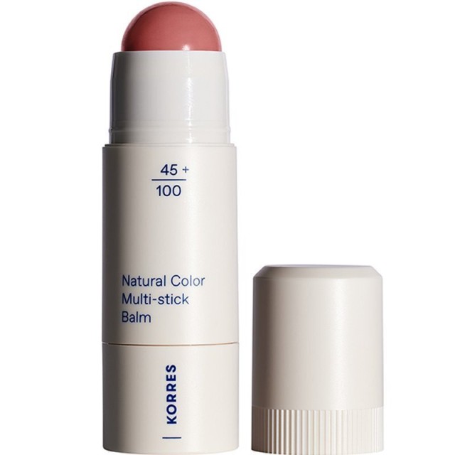Korres Natural Color Multi-Stick Balm N.12 Petal Pink Στικ Πολλαπλών Χρήσεων για Φυσική Λάμψη 4.5g