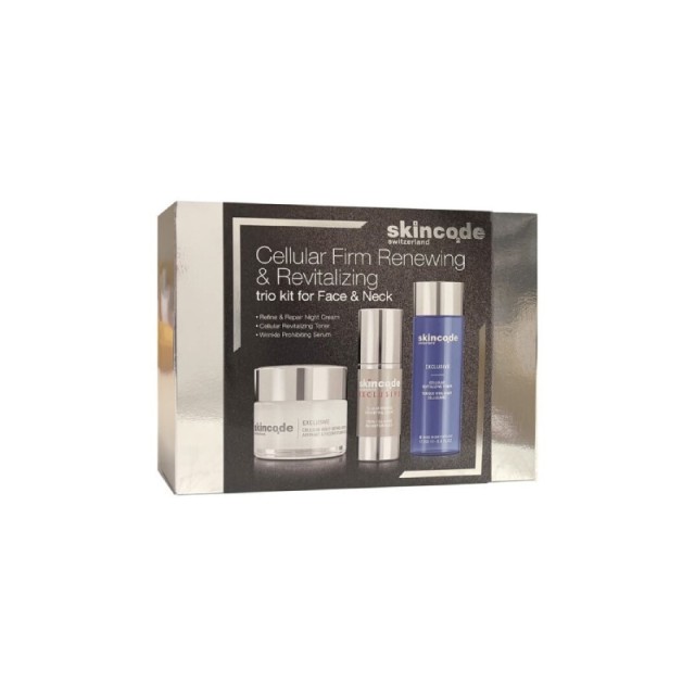 Skincode Promo Exclusive Cellular Night Refine & Repair Cream 50ml & Cellular Wrinkle Prohibiting Serum 30ml & Cellular Revitalizing Toner 200ml