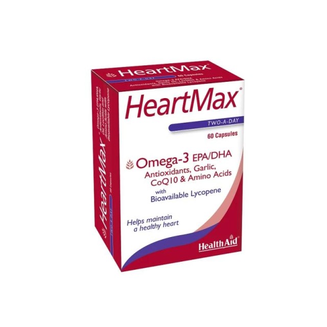 Health Aid HeartMax Συμπλήρωμα Διατροφής για Δυνατή Καρδιά 60 κάψουλες