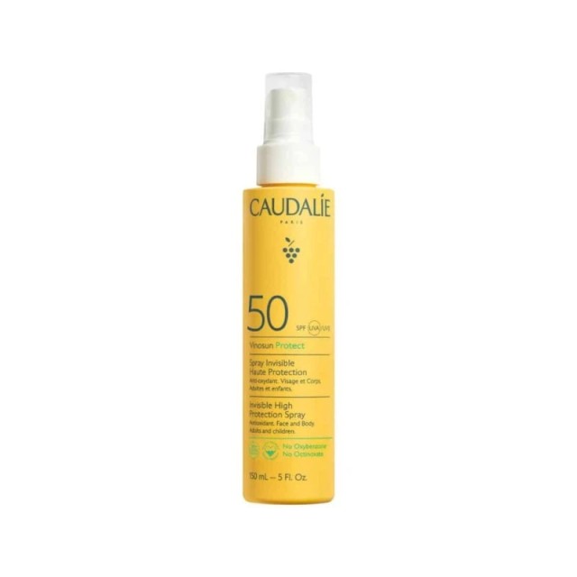 Caudalie Vinosun Protect Invisible Spray High Protection SPF 50 Αντηλιακή Κρέμα Προσώπου και Σώματος, 150ml