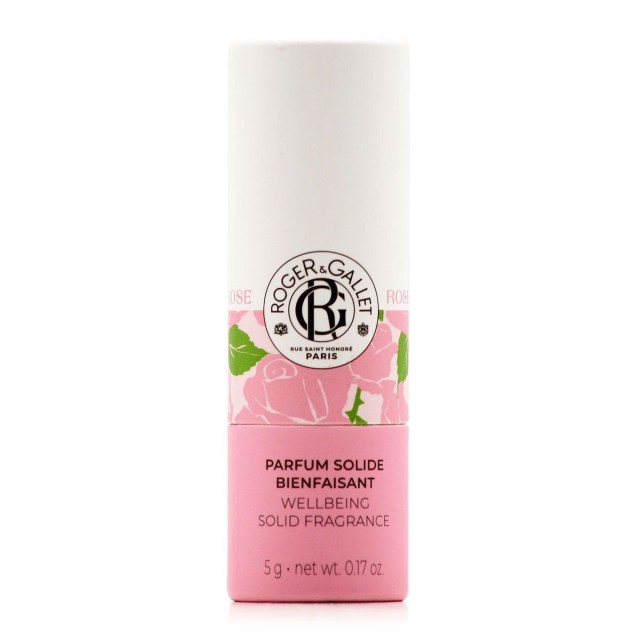 Roger & Gallet Wellbeing Solid Fragrance Αναζωογονητικό Στερεό Άρωμα Rose 5g
