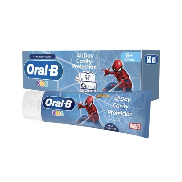 Oral-B Kids Οδοντόκρεμα Frozen 6+ Μηνών Spiderman 60ml