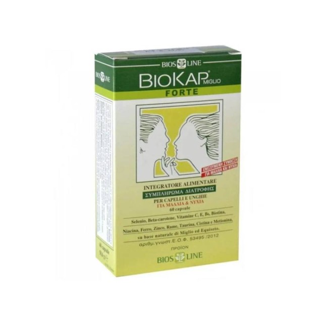 Biokap Miglio Forte Συμπλήρωμα Διατροφής για Τριχόπτωση 60 κάψουλες