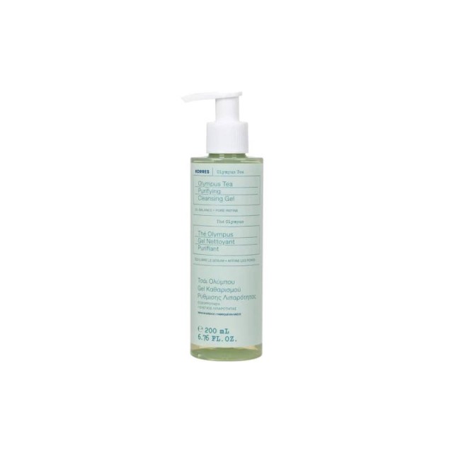 Korres Olympus Tea Gel Καθαρισμού για Ρύθμιση Λιπαρότητας 200ml