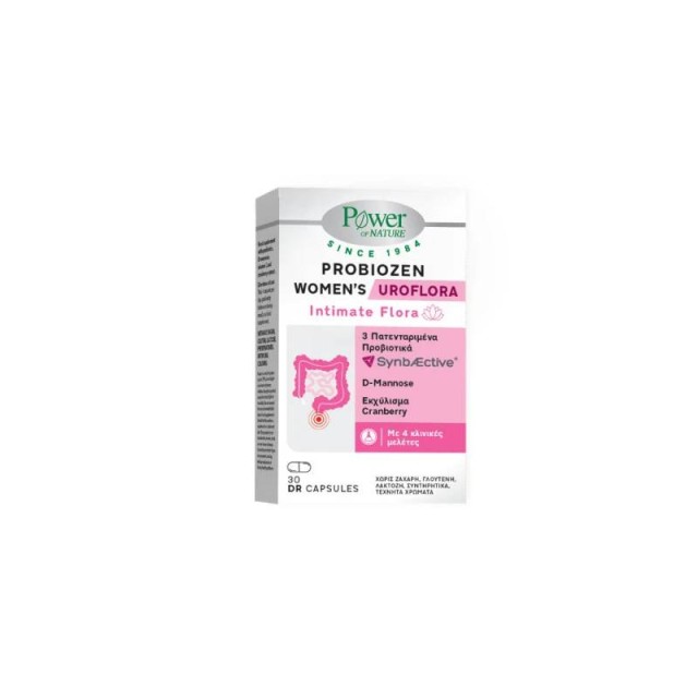 Power of Nature Probiozen Womens Uroflora Συμπλήρωμα Διατροφής με Προβιοτικά για το Γυναικείο Ουροποιητικό Σύστημα 30 κάψουλες