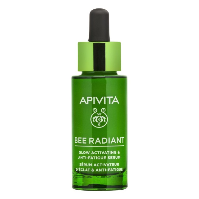 Apivita Bee Radiant Serum Peony, Ορός Ενεργοποίησης Λάμψης για Ξεκούραστη Όψη 30ml