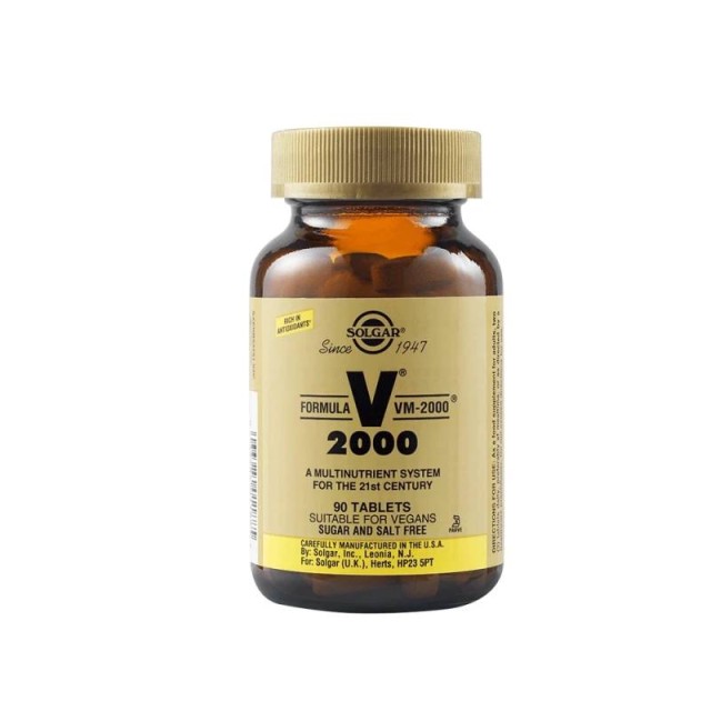 Solgar Formula VM-2000 Πολυβιταμίνη για Ενέργεια & Ενίσχυση του Ανοσοποιητικού 90 ταμπλέτες