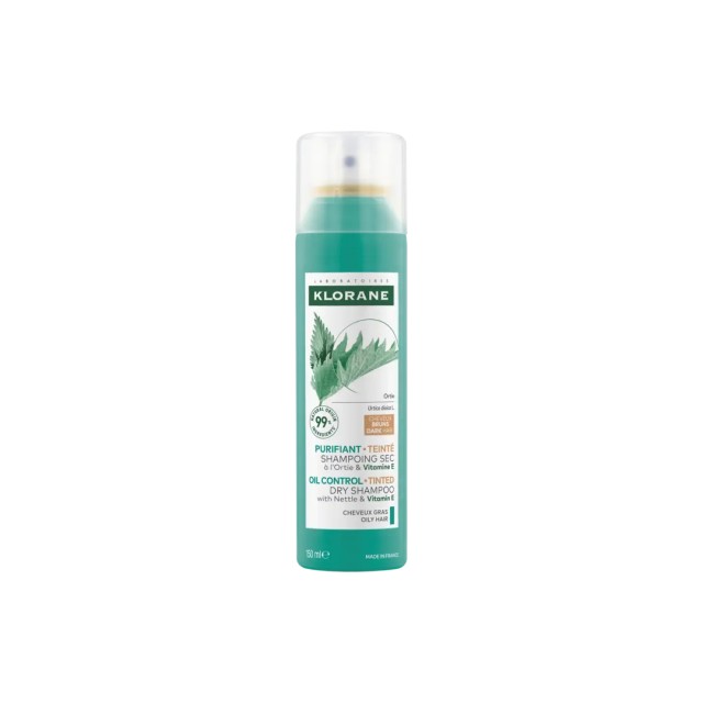 Klorane Dry Shampoo Σαμπουάν με Εκχύλισμα Τσουκνίδας για Λιπαρά - Καστανά/Μαύρα μαλλιά 150ml