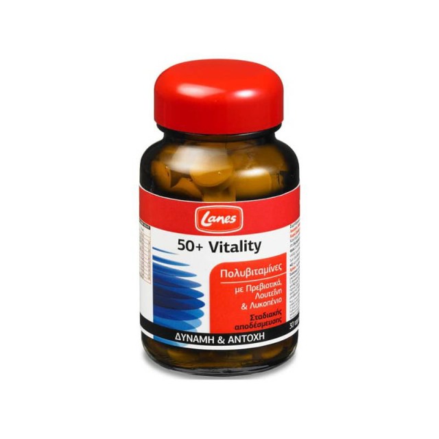 Lanes 50+ Vitality Πολυβιταμίνη για άτομα άνω των 50 ετών για Δύναμη & Αντοχή 30 ταμπλέτες