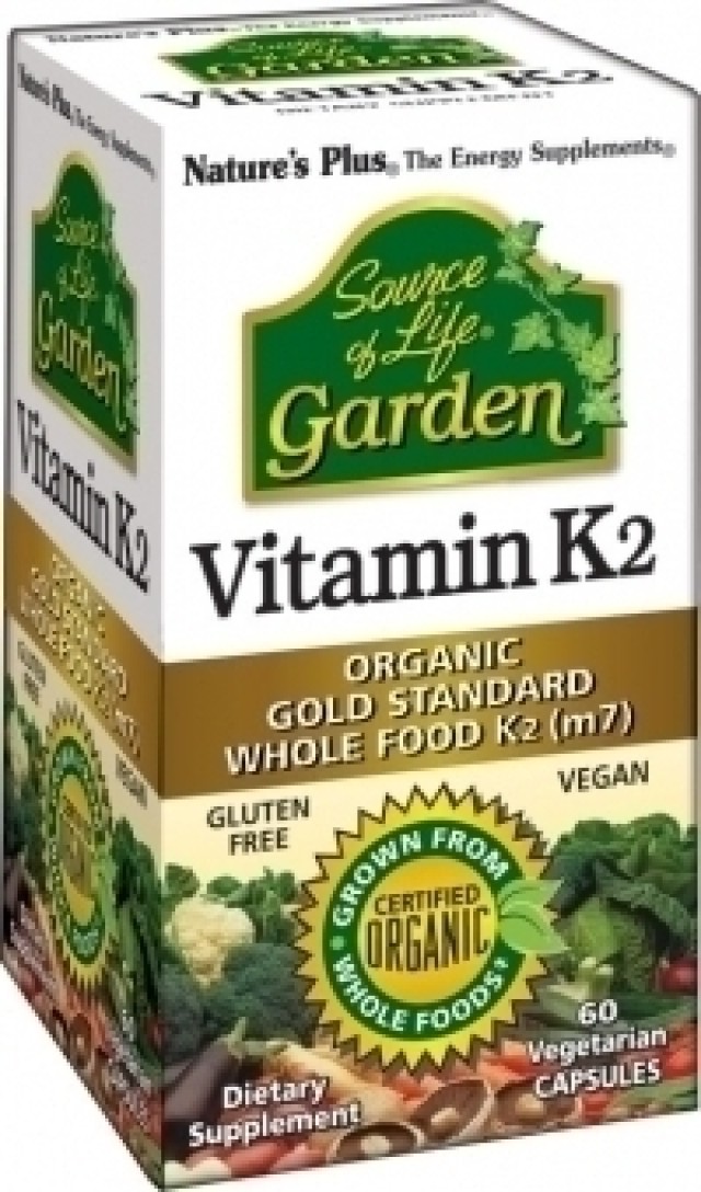 Natures Plus GARDEN VIT K2 120MCG 60 φυτικές κάψουλες