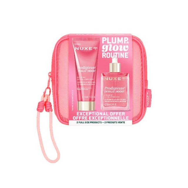 Nuxe Promo Prodigieuse Boost Beauty Kit με Hyalu Boost Plumping Glow Cream Κρέμα Ημέρας για Κανονική προς Ξηρή Επιδερμίδα, 50ml & Anti-Dark Spot Glow Serum Ορός Προσώπου για Λάμψη, 30ml