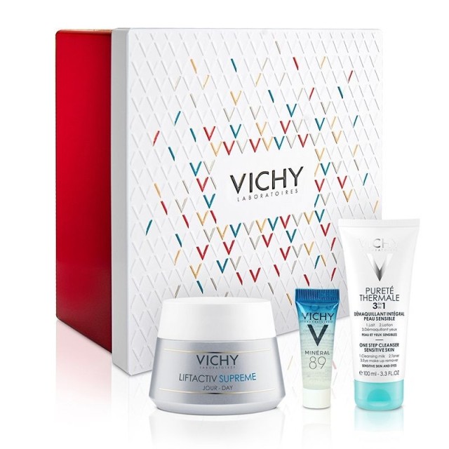 Vichy Promo Liftactiv Supreme για Ξηρή Επιδερμίδα 50ml & Δώρο Γαλάκτωμα Καθαρισμού 100ml & Mineral 89 Booster 4ml