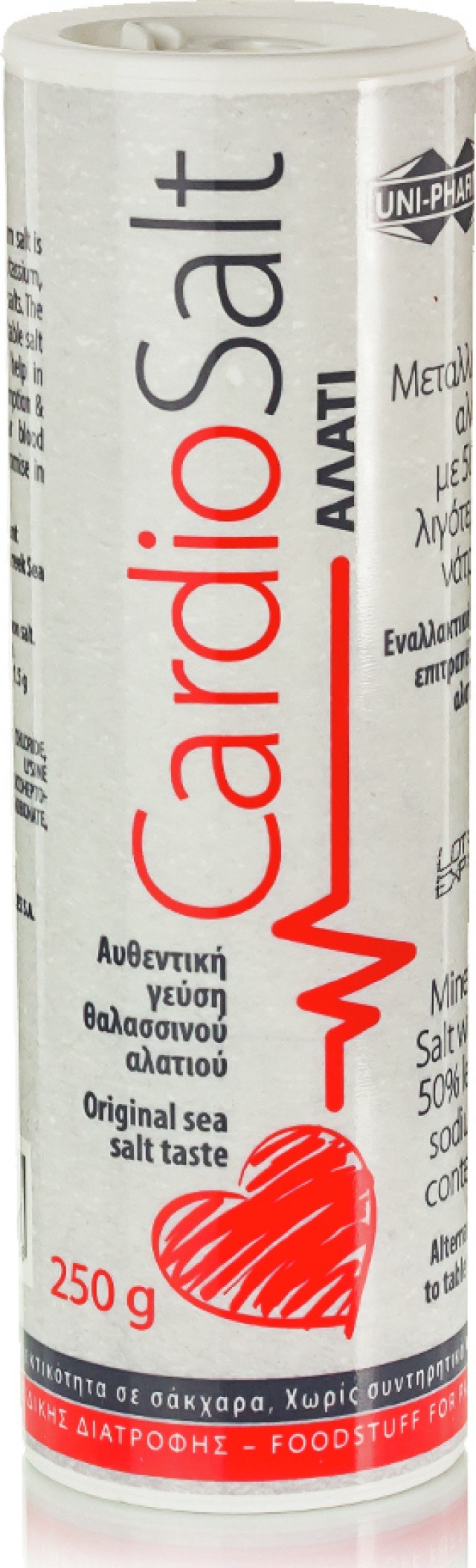 Uni Pharma Cardio Salt Υποκατάστατο Επιτραπέζιου Αλατιού 250g