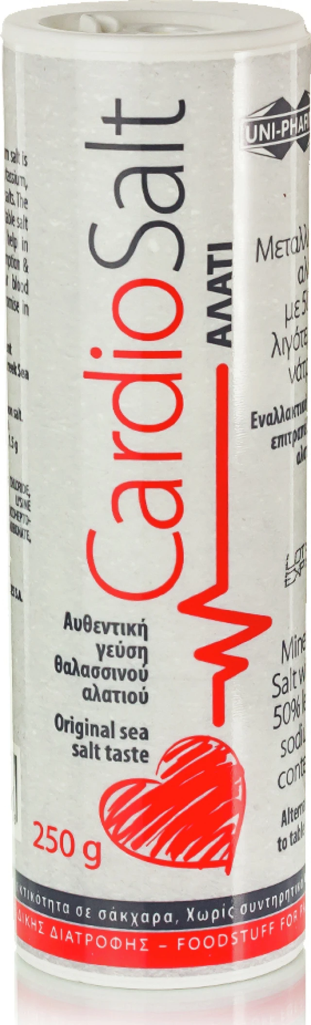 Uni Pharma Cardio Salt Υποκατάστατο Επιτραπέζιου Αλατιού 250g