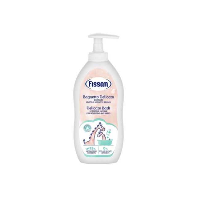 Fissan Delicate Bath Βρεφικό Σαμπουάν + Αφρόλουτρο 400ml