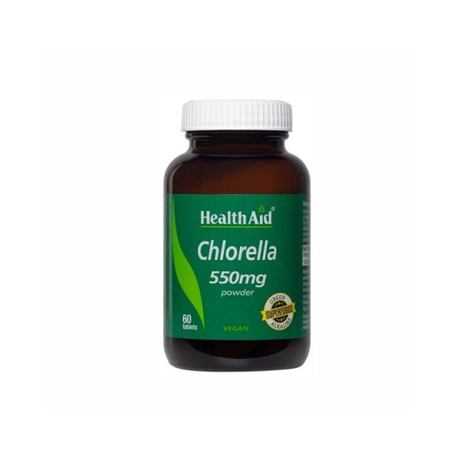 Health Aid Chlorella 550mg Συμπλήρωμα Διατροφής για το Πεπτικό Σύστημα 60 Ταμπλέτες