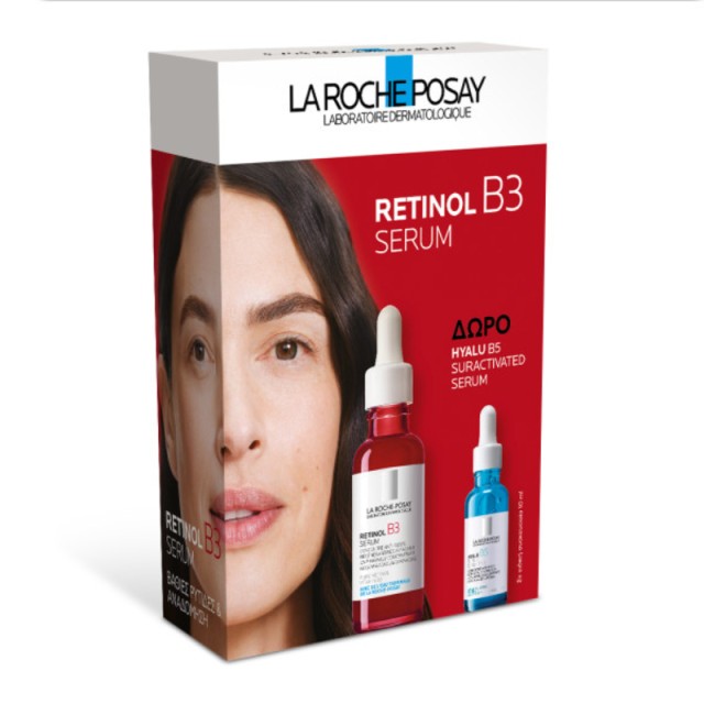 La Roche-Posay Promo Retinol B3 Serum Αντιρυτιδικός Ορός με Ρετινόλη για Ανάπλαση, 30ml & Δώρο Ηyalu B5 Suractivated Serum Ορός Επανόρθωσης & Αναπλήρωσης Όγκου, 10ml
