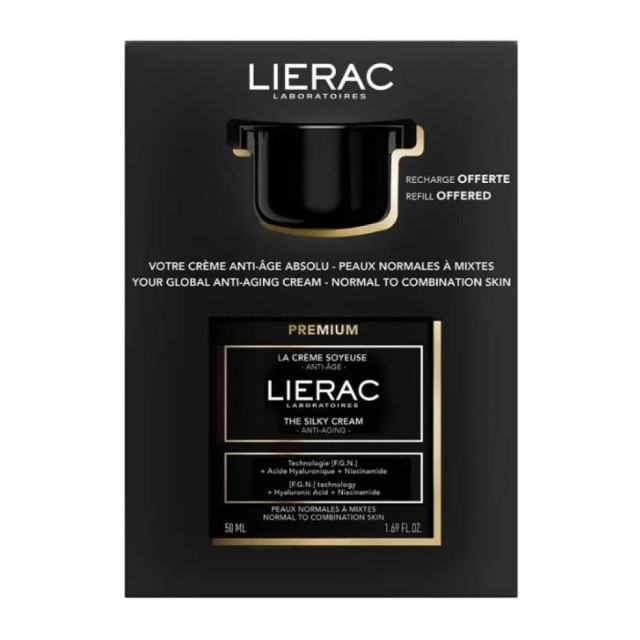 Lierac Promo Set Premium La Creme Soyeuse Αντιγηραντική Κρέμα 50ml + Δώρο Free Refill 50ml