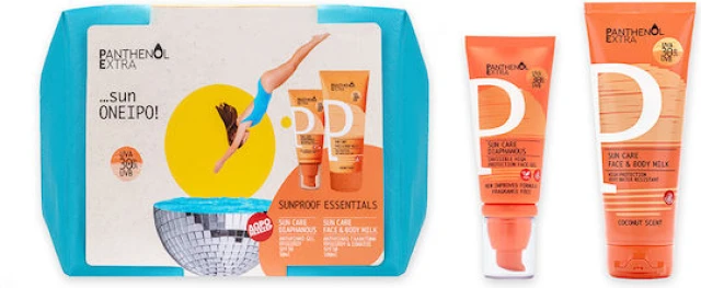 Panthenol Extra Promo Sunproof Essentials Sun Care Diaphanous SPF30 50ml & Sun Care Face & Body Milk SPF30 100ml
