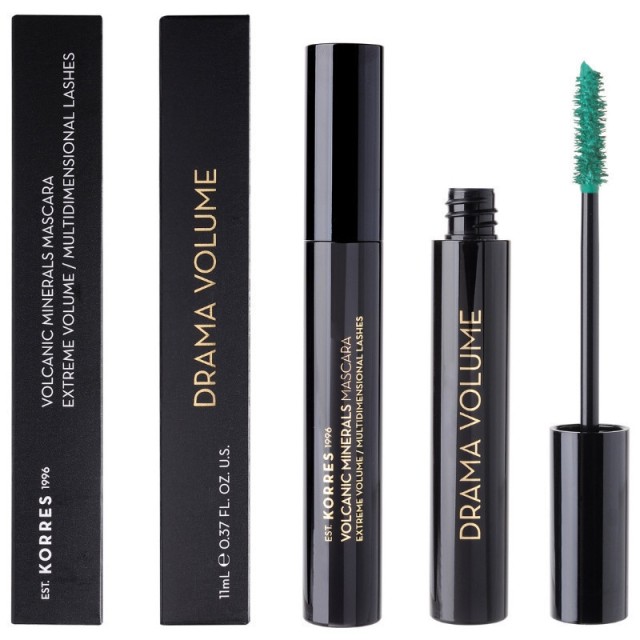 KORRES MASCARA Drama Volume Volcanic Minerals 04 Emerald 11ml