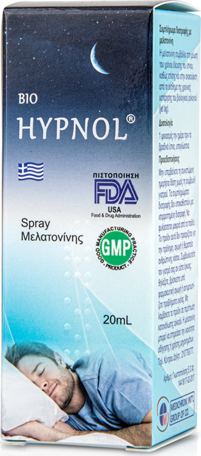 Medichrom Bio Hypnol Melatonin Spray για την Καταπολέμηση της Αϋπνίας 20ml