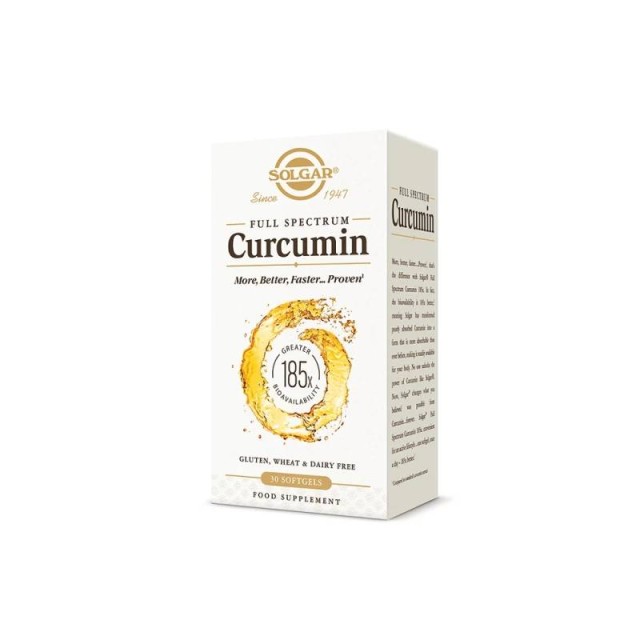 Solgar Full Spectrum Curcumin 30 μαλακές κάψουλες