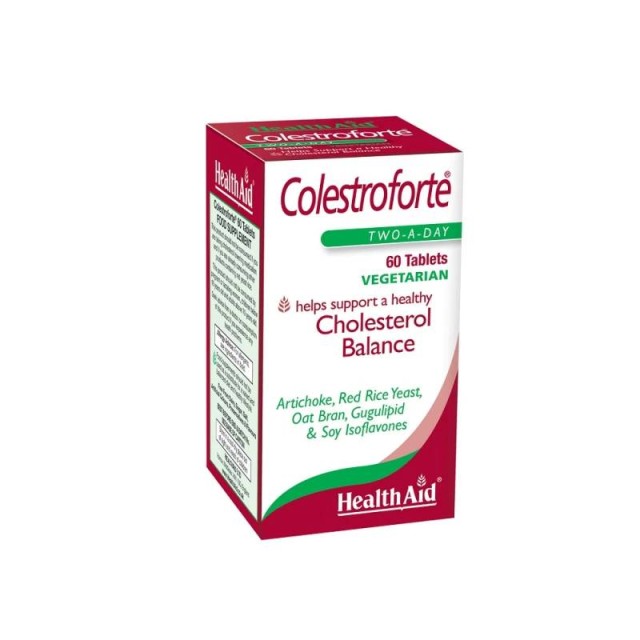 Health Aid Colestroforte Συμπλήρωμα Διατροφής για τη Διατήρηση Φυσιολογικών Επιπέδων Χοληστερόλης 60 ταμπλέτες
