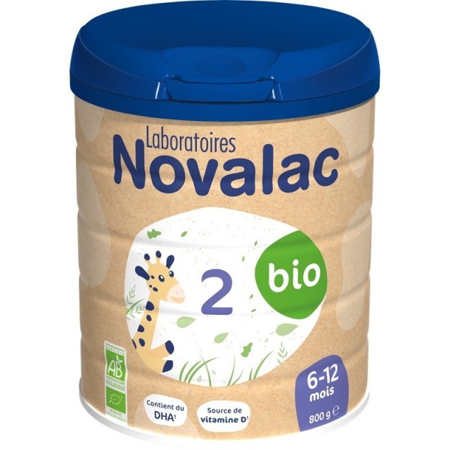 Novalac 2 Bio Βιολογικό Γάλα Σε Σκόνη Ηλικίας 6-12 Μηνών 800gr