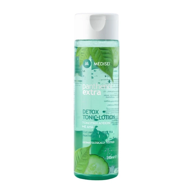 Medisei Panthenol Extra Detox Tonic Lotion Τονωτική Λοσιόν Καθαρισμού Προσώπου με AHA 200ml