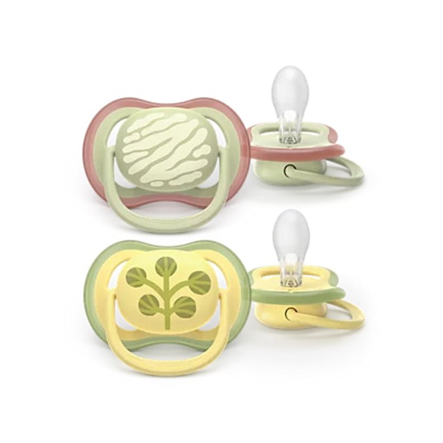 Philips Avent Ultra Air Colors of Nature Silicone Soother Ultra Soft 18m+, 2 Τεμάχια