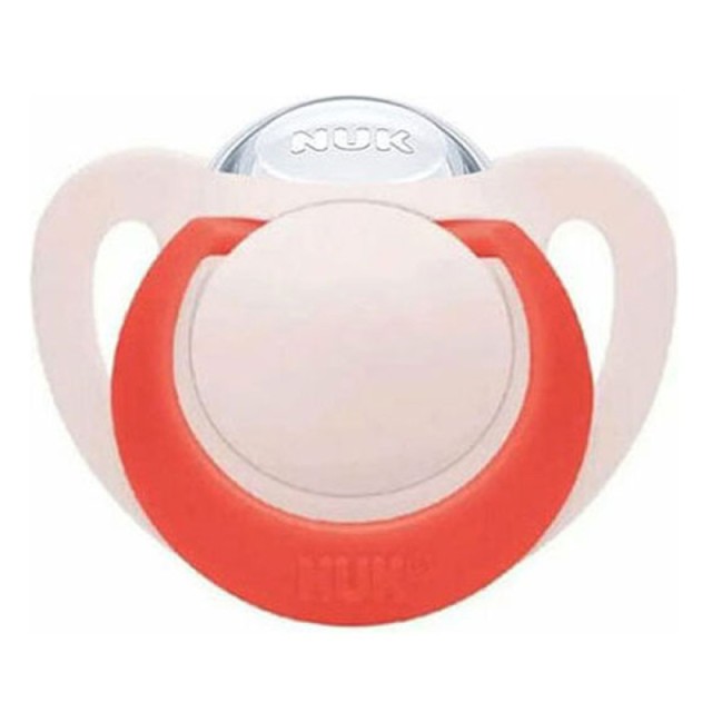 Nuk Πιπίλα Σιλικόνης για 18-36 μηνών Star Ροζ / Φούξια (10.739.760)